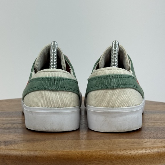 Mens Nike RM SB Zoom Stefan Janoski Sage Fire Red Canvas Skate Sneakers Size 9 D - Picture 4 of 9